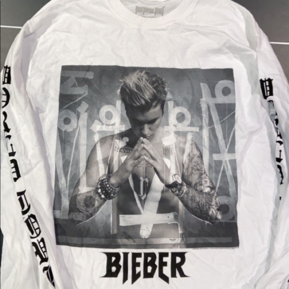 Justin Bieber purpose tour merch long sleeve